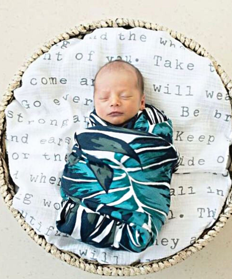 Teal swaddle sale