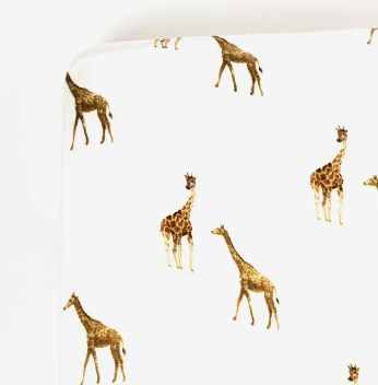 Giraffe Muslin Crib Sheet