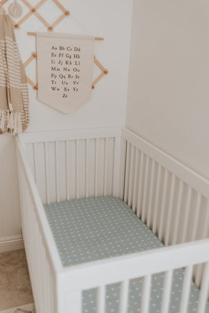 Baby Blue Crib Sheet