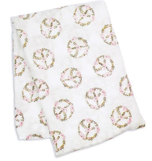 Peace Sign Swaddle Blanket