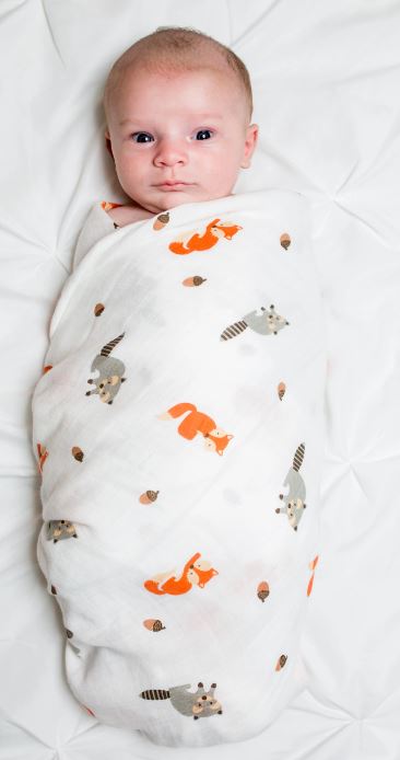 Forest Friends Swaddle Blanket