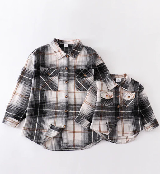 Mommy and Me Plaid Shirt