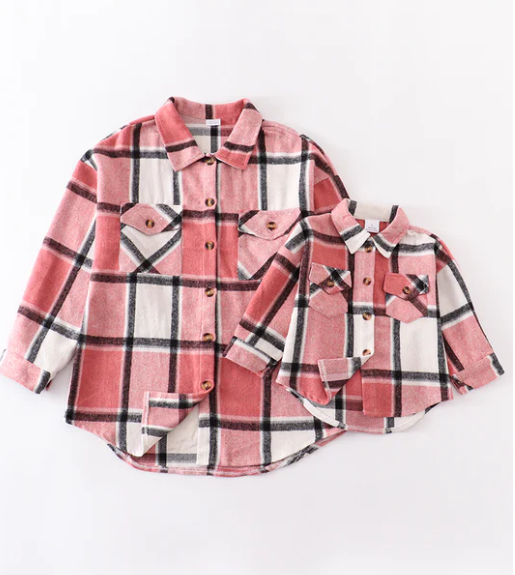 Mommy and Me Plaid Shirt