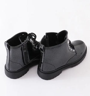 Black Zippered Boots for Toddler/Kids