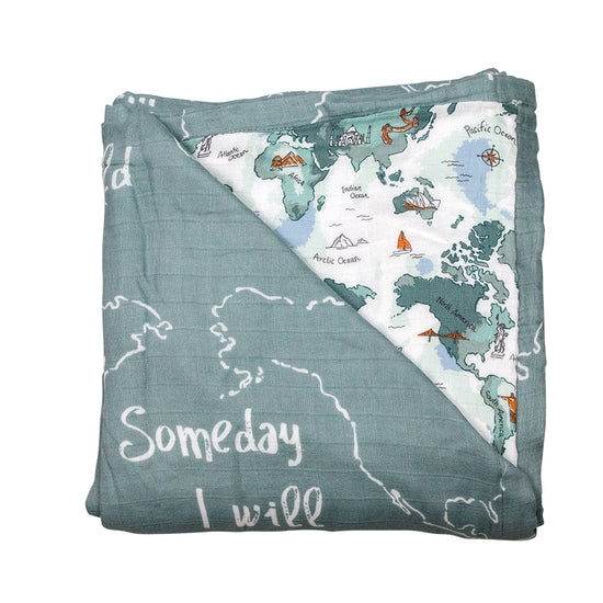 World Reversible Baby Quilt