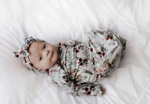 Watercolor Flower Knotted Gown with Matching Bow