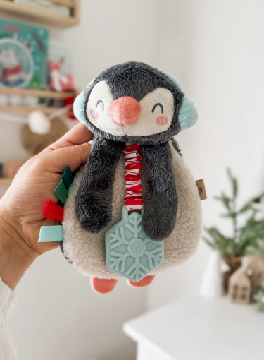 Holiday Plush Lovey with Silicone Teether