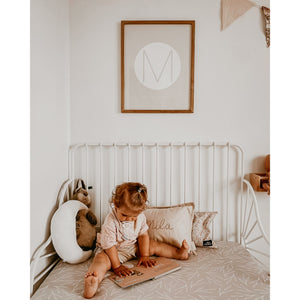 Modern Tan Wheat Crib Sheet