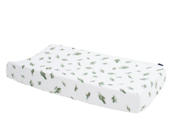Watercolor Cactus Changing Pad Cover