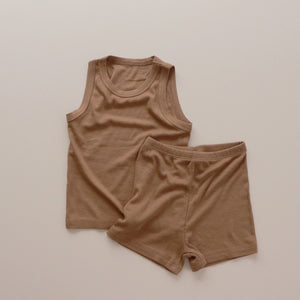 Wide Sleeve Tank Top and Short Set