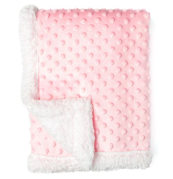 Pink Soft Sherpa Baby Blanket