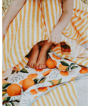 Clementine Reversible Baby Quilt