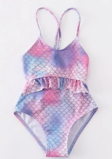 Pastel Mermaid Swimsuit