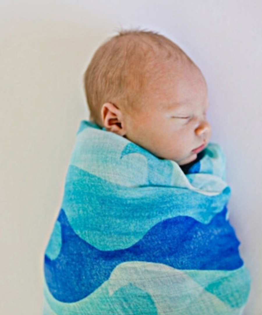 Tie dye top baby swaddle