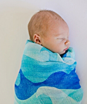 Tie Dye Sunset Swaddle Blanket